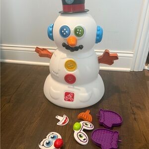 Step2 Snowman Stack & Match Toy - White with Multicolor Accents